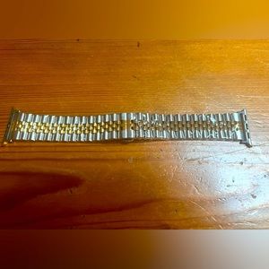 NWOT Stainless steel Apple Watch Band, Silver & Gold